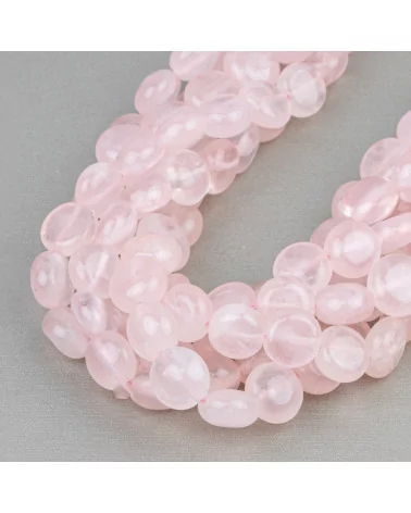 Quarzo Rosa Tondo Piatto Liscio 10mm Chiaro-QUARZO ROSA | Worldofjewel.com