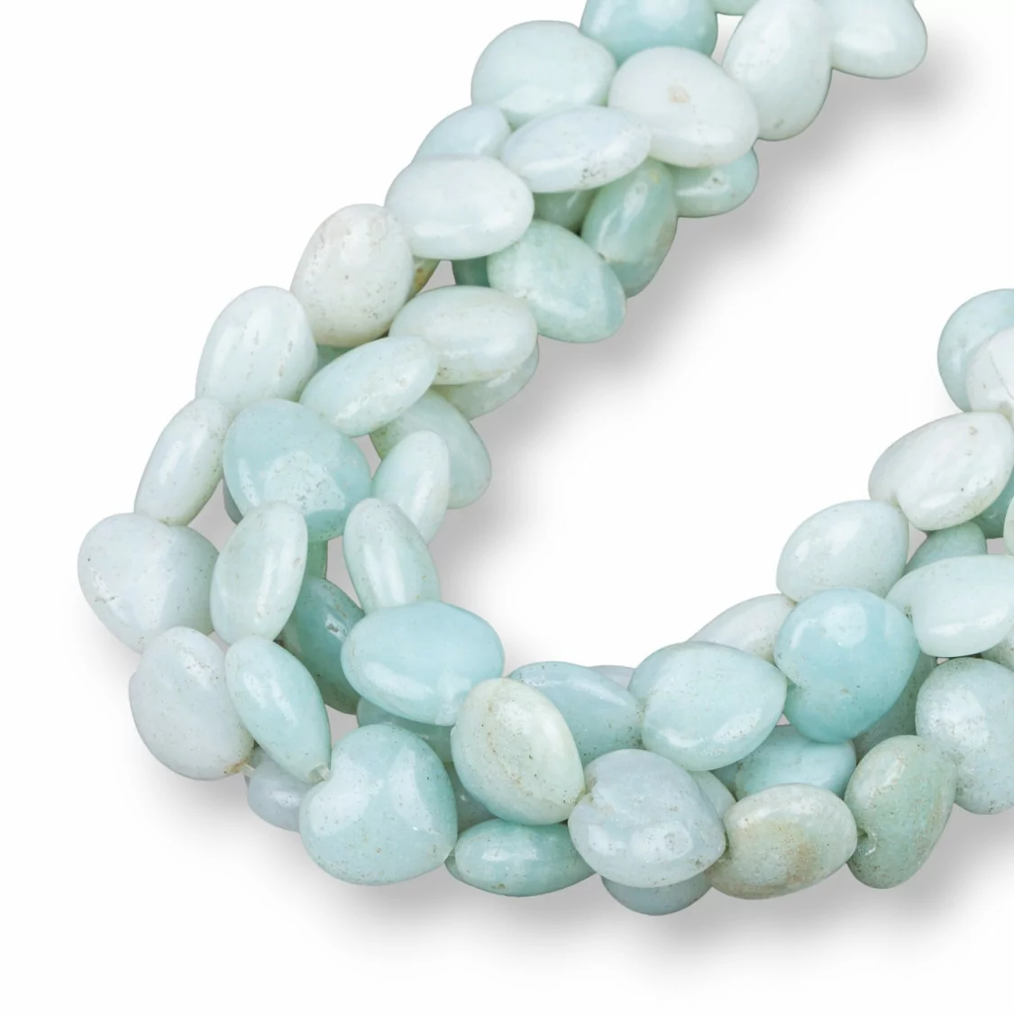 Amazzonite Cuore Piatto 8mm Seconda Scelta-AMAZONITE CLASSICA | Worldofjewel.com