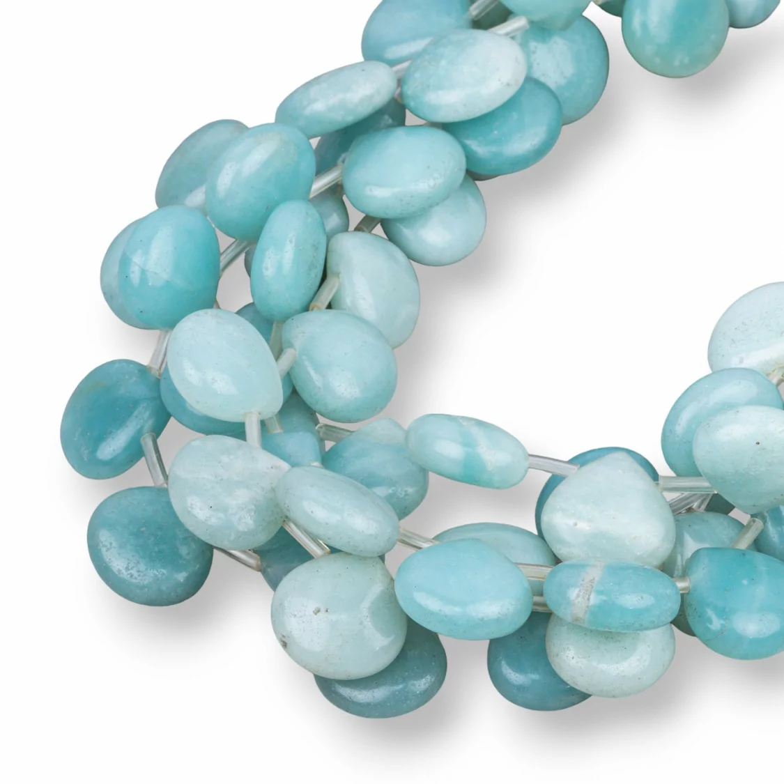 Amazzonite Gocce Piatte 14x14mm-AMAZONITE CLASSICA | Worldofjewel.com