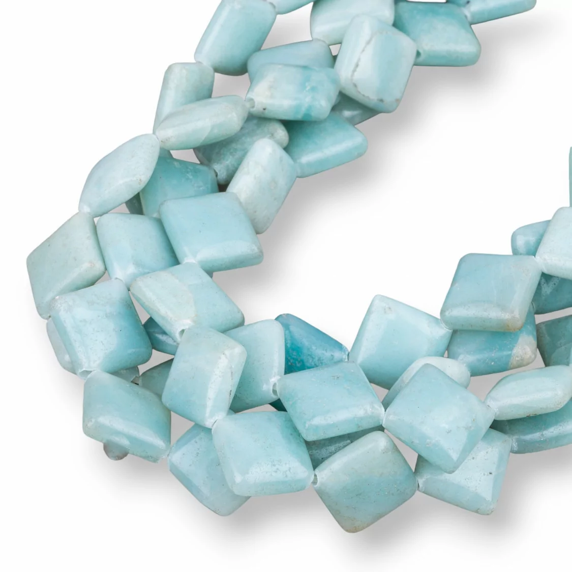 Amazzonite Rombo Piatto 12mm Seconda Scelta-AMAZONITE CLASSICA | Worldofjewel.com