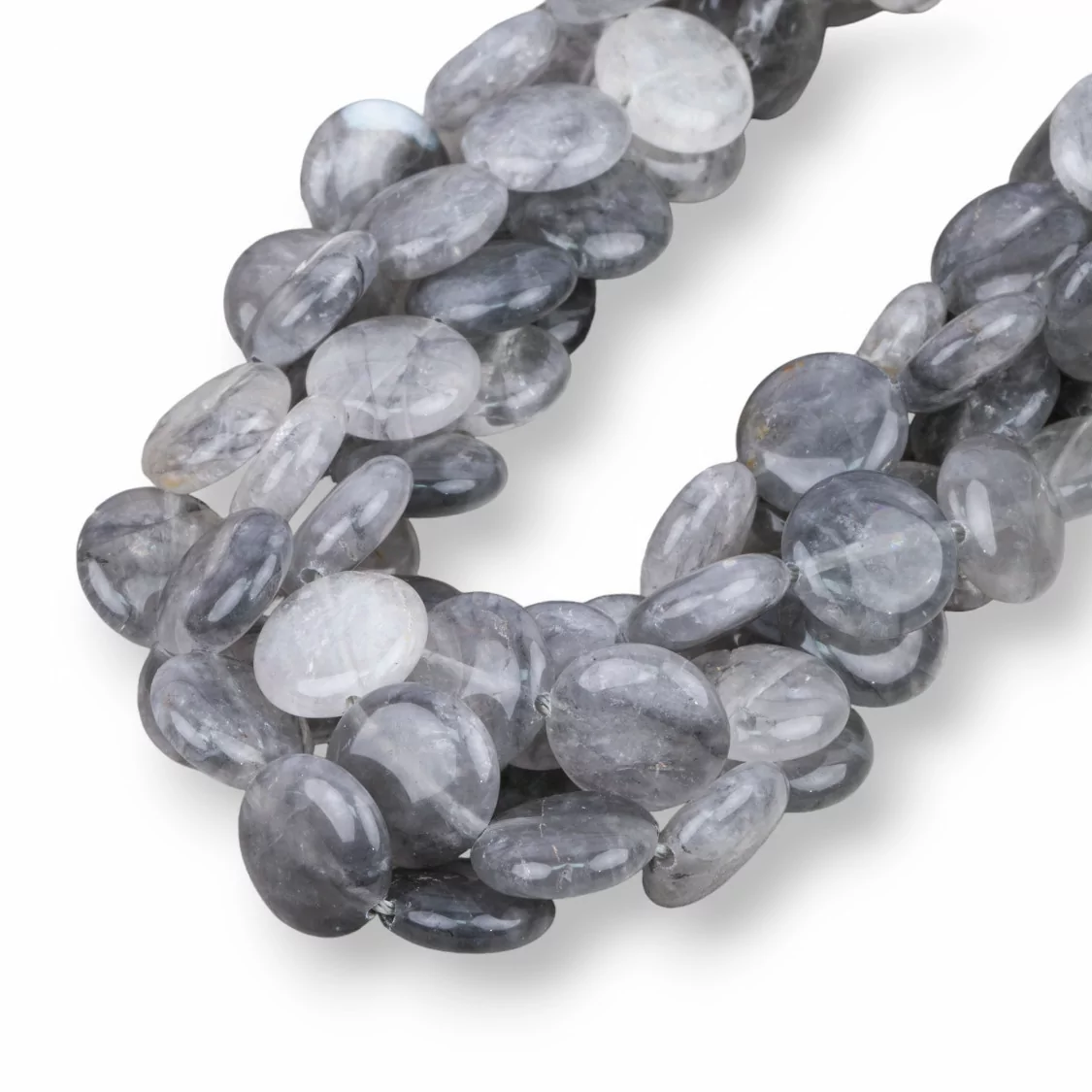 Quarzo Grigio Tondo Piatto Liscio 12mm-QUARZO GRIGIO | Worldofjewel.com