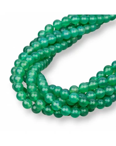 Agata Verde Tondo Liscio 6mm-AGATA VERDE | Worldofjewel.com