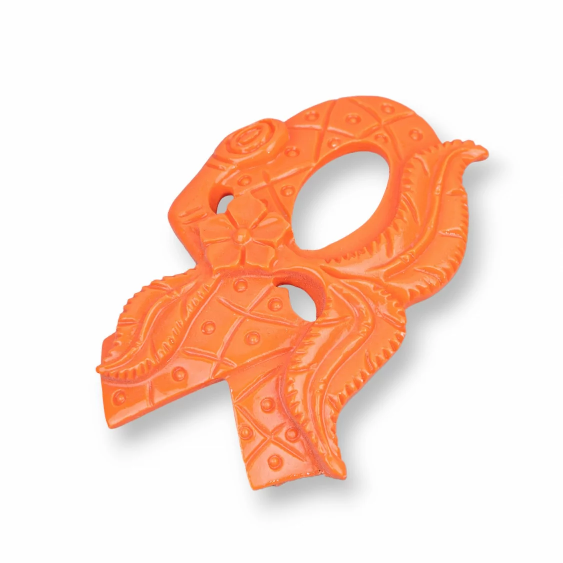 Componenti Di Resina Assortita 35x56mm 2pz Arancio-COMPONENTI DI RESINA | Worldofjewel.com