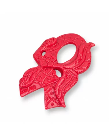 Componenti Di Resina Assortita 35x56mm 2pz Rosso-COMPONENTI DI RESINA | Worldofjewel.com