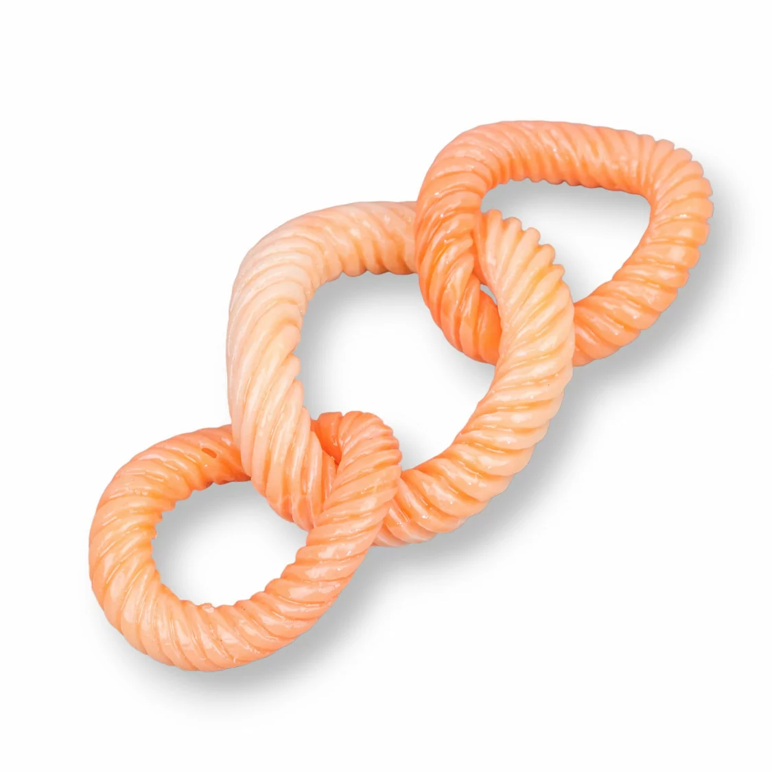 Componenti Di Resina Assortita Catena 33x78mm 1pz Arancio-COMPONENTI DI RESINA | Worldofjewel.com