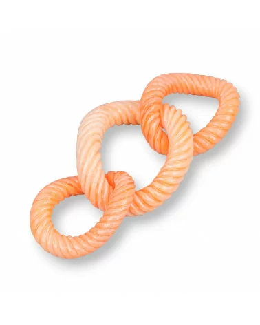 Componenti Di Resina Assortita Catena 33x78mm 1pz Arancio-COMPONENTI DI RESINA | Worldofjewel.com