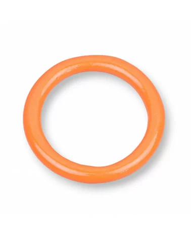 Componenti Di Resina Assortita Cerchietto 45mm 4pz Arancio-COMPONENTI DI RESINA | Worldofjewel.com