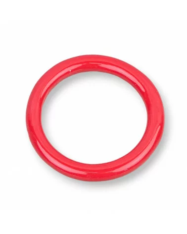 Componenti Di Resina Assortita Cerchietto 45mm 4pz Rosso-COMPONENTI DI RESINA | Worldofjewel.com