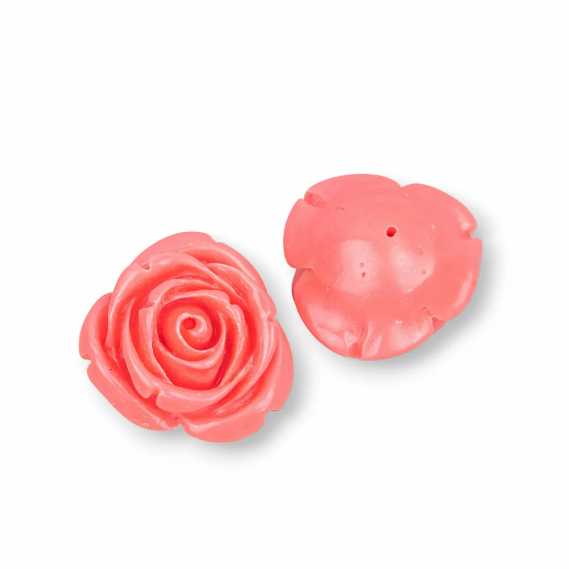 Componenti Di Resina Assortita Fiori 25mm 5pz Rosa-COMPONENTI DI RESINA | Worldofjewel.com