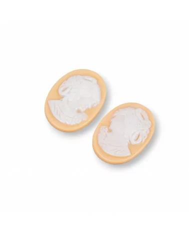 Componenti Di Resina Assortita Ovale Cammeo 16x23mm 6pz-COMPONENTI DI RESINA | Worldofjewel.com