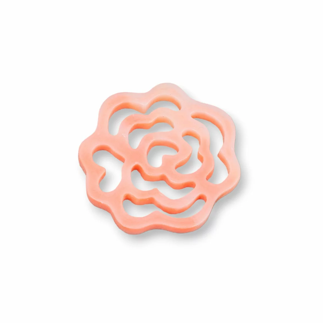 Componenti Di Resina Assortita Rosa Piatta 30mm 4p Rosa-COMPONENTI DI RESINA | Worldofjewel.com