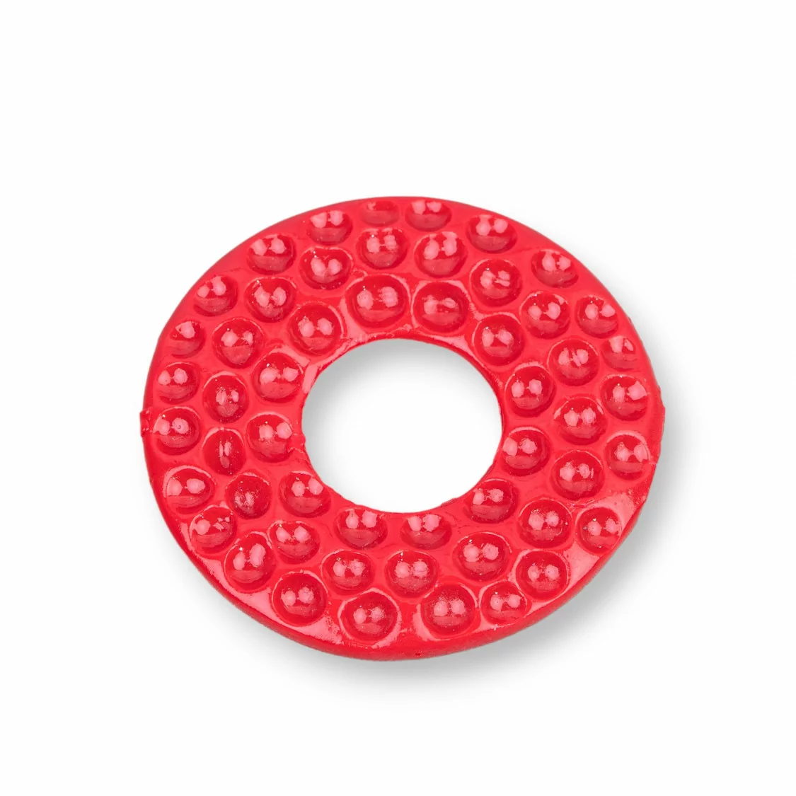 Componenti Di Resina Assortita Toroide 38mm 4pz Rosso-COMPONENTI DI RESINA | Worldofjewel.com