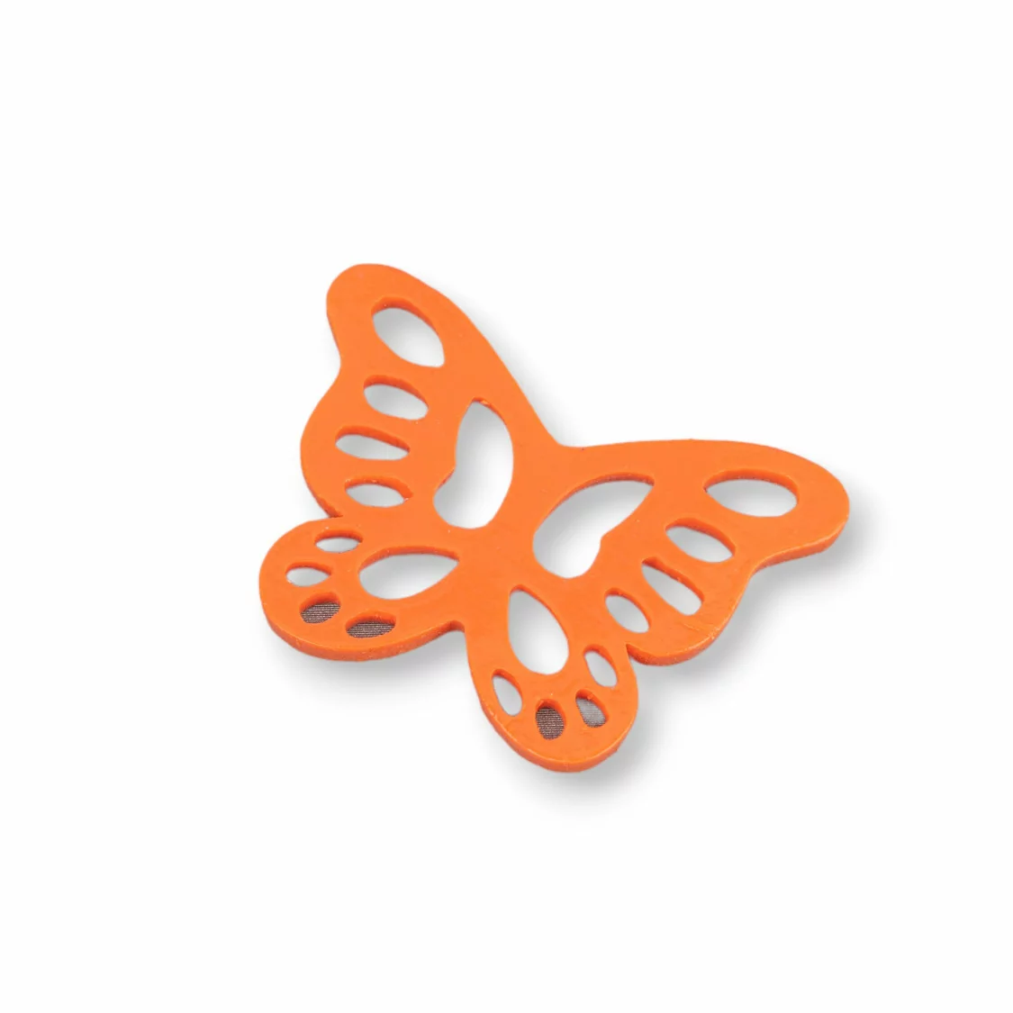 Componenti Di Resina Assortita Ovale Farfalla 38x28mm 4pz Arancio-COMPONENTI DI RESINA | Worldofjewel.com