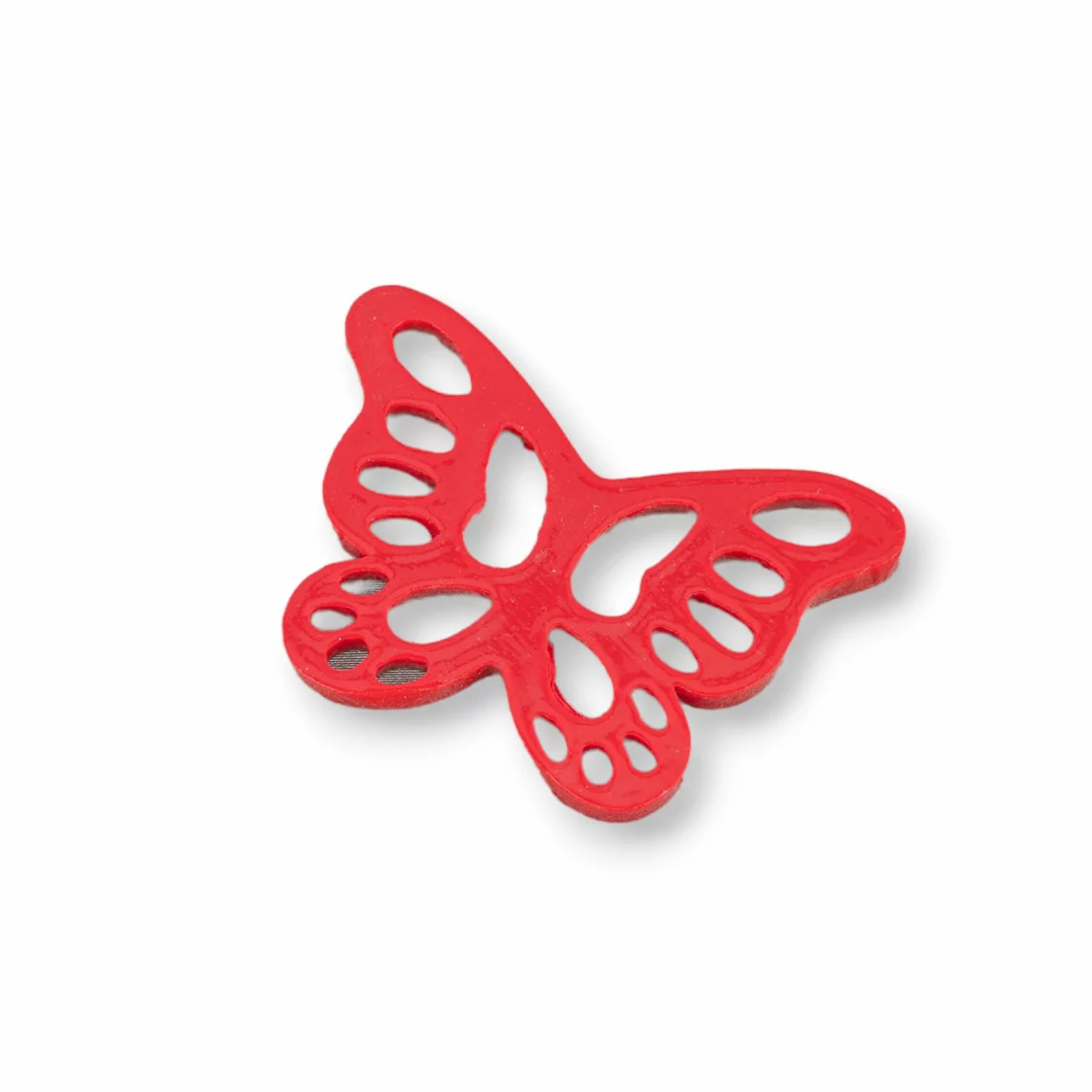 Componenti Di Resina Assortita Ovale Farfalla 38x28mm 4pz Rosso-COMPONENTI DI RESINA | Worldofjewel.com