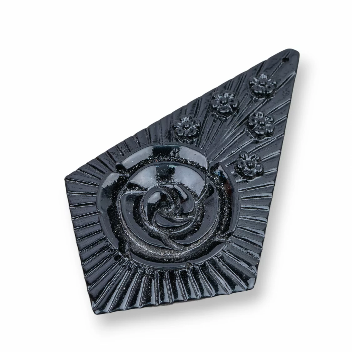 Componenti Di Resina Assortita Aquilone 40x68mm 2pz Nero-COMPONENTI DI RESINA | Worldofjewel.com