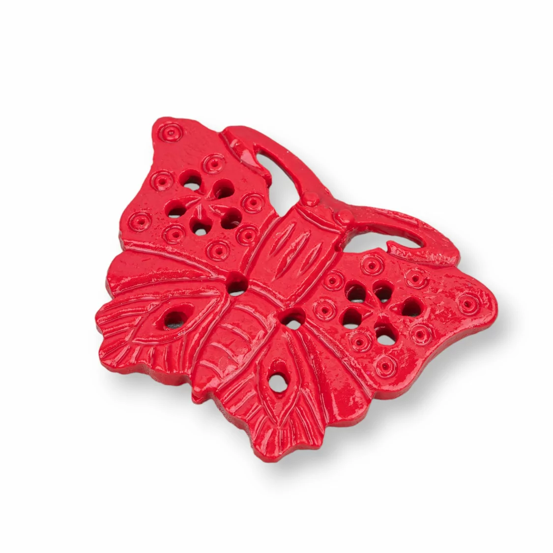 Componenti Di Resina Assortita Farfalla 44x33mm 3pz Rosso-COMPONENTI DI RESINA | Worldofjewel.com