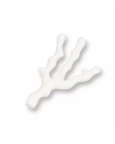 Componenti Di Resina Assortita Rametti 34x55mm 5pz Bianco-COMPONENTI DI RESINA | Worldofjewel.com