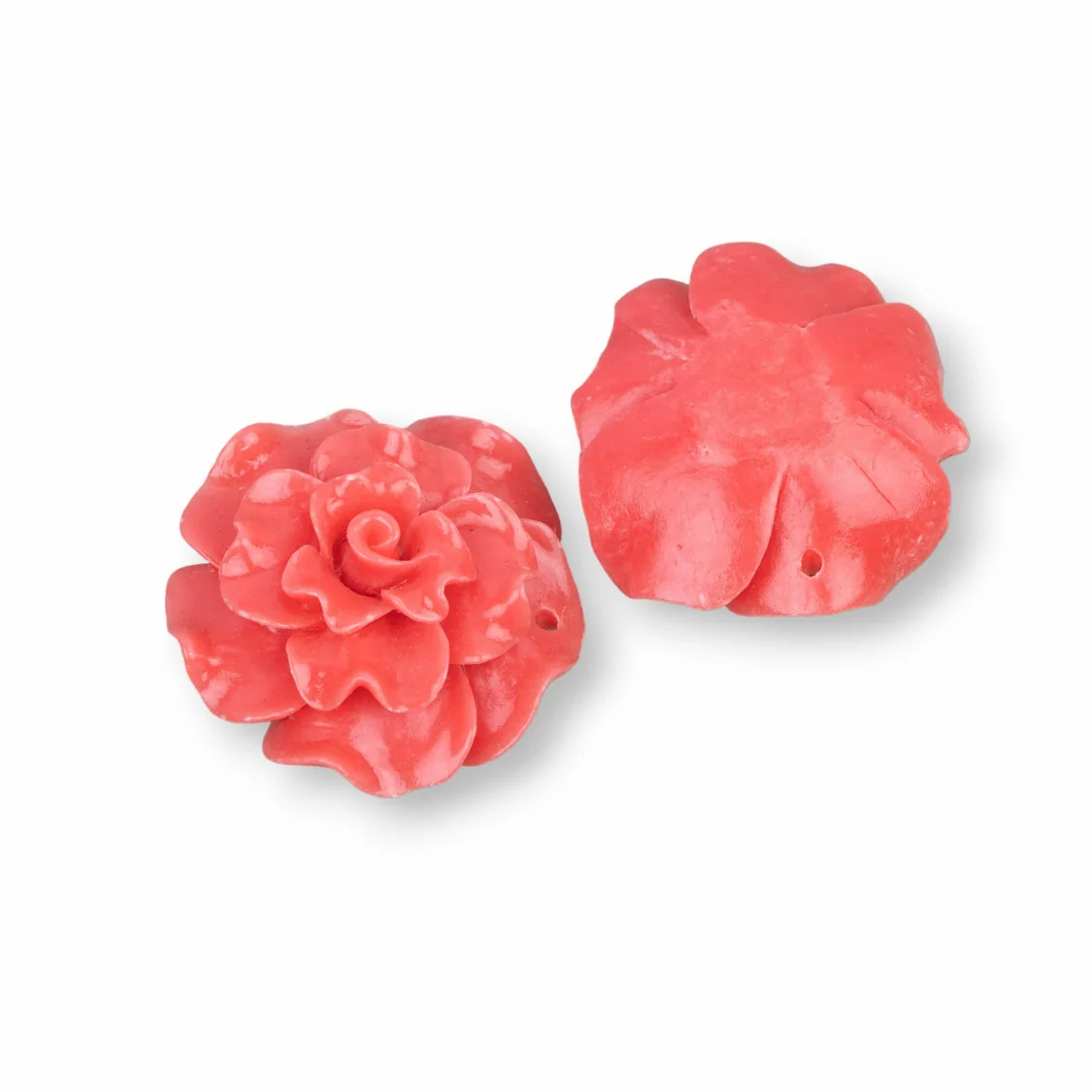 Componenti Di Resina Assortita Fiore 30mm 5pz Rosa-COMPONENTI DI RESINA | Worldofjewel.com