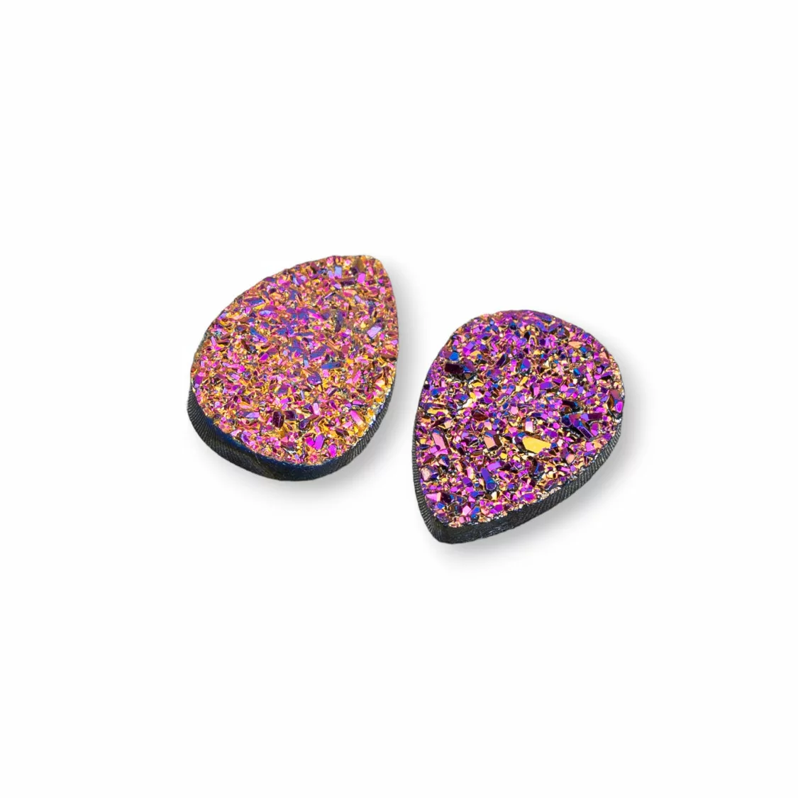 Componente Cabochon Drusa Di Resina Goccia 10x14mm 10pz Sunset- CABOCHON DRUSA | Worldofjewel.com