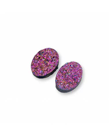 Componente Cabochon Drusa Di Resina Ovale 10x15mm 10pz Sunset- CABOCHON DRUSA | Worldofjewel.com