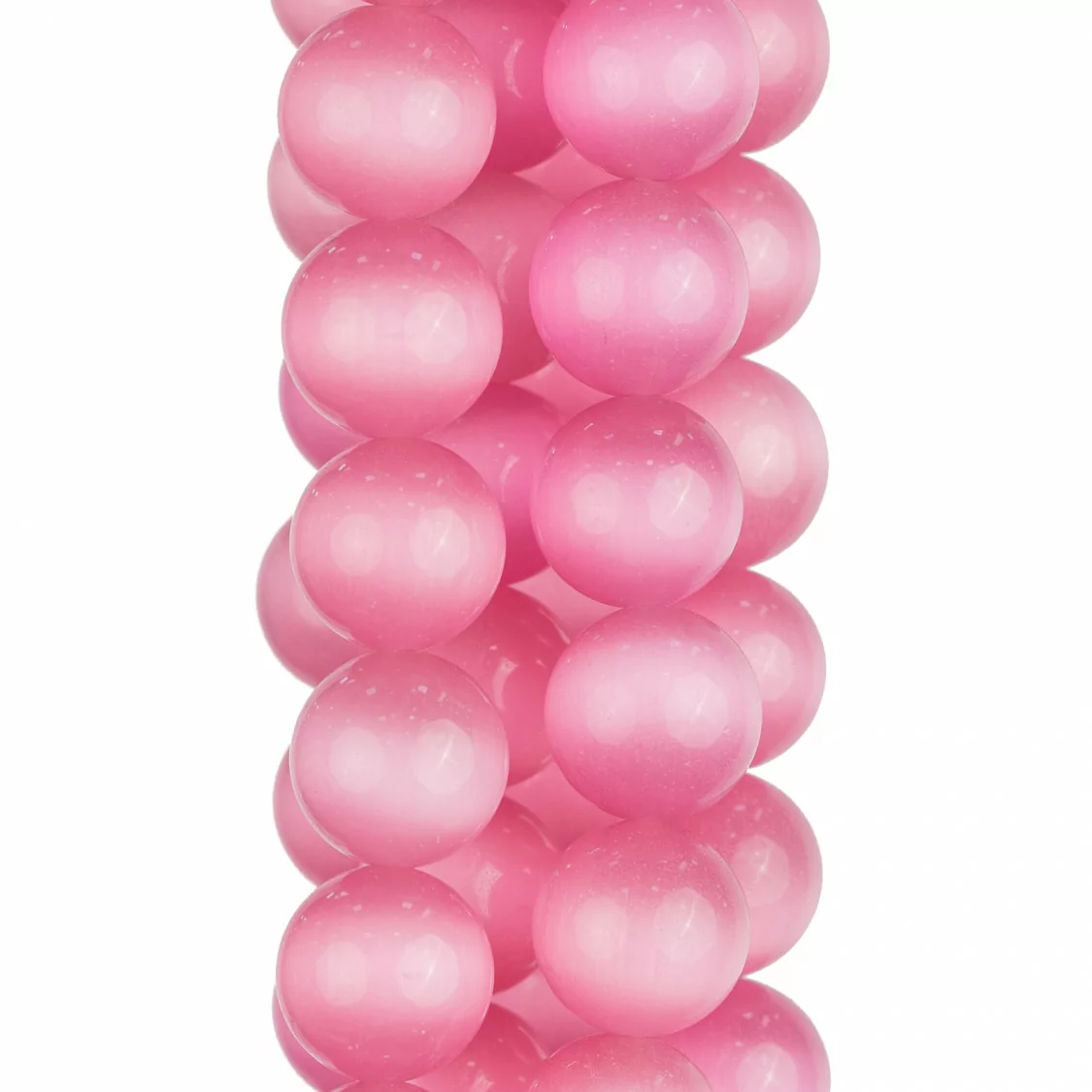 Occhio Di Gatto Rosa Tondo Liscio 8mm-ROSA | Worldofjewel.com