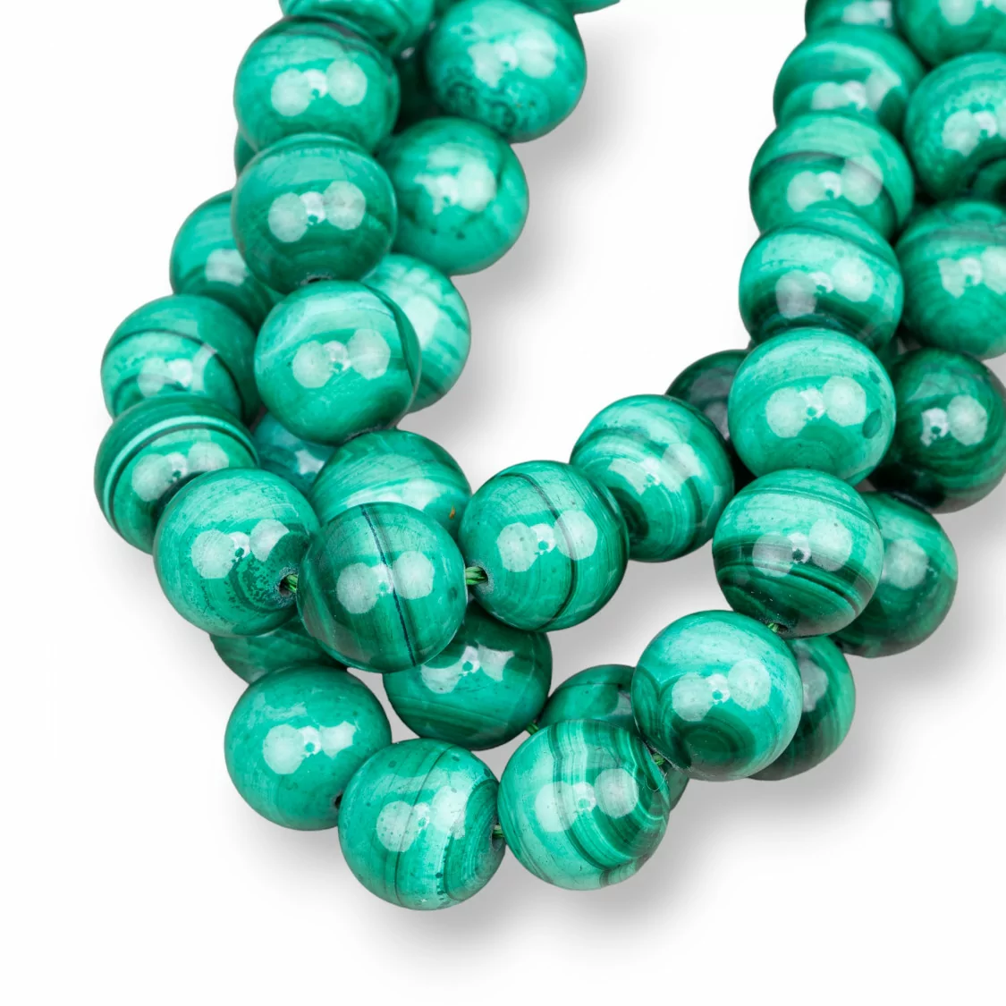 Malachite Tondo Liscio 12mm-MALACHITE | Worldofjewel.com