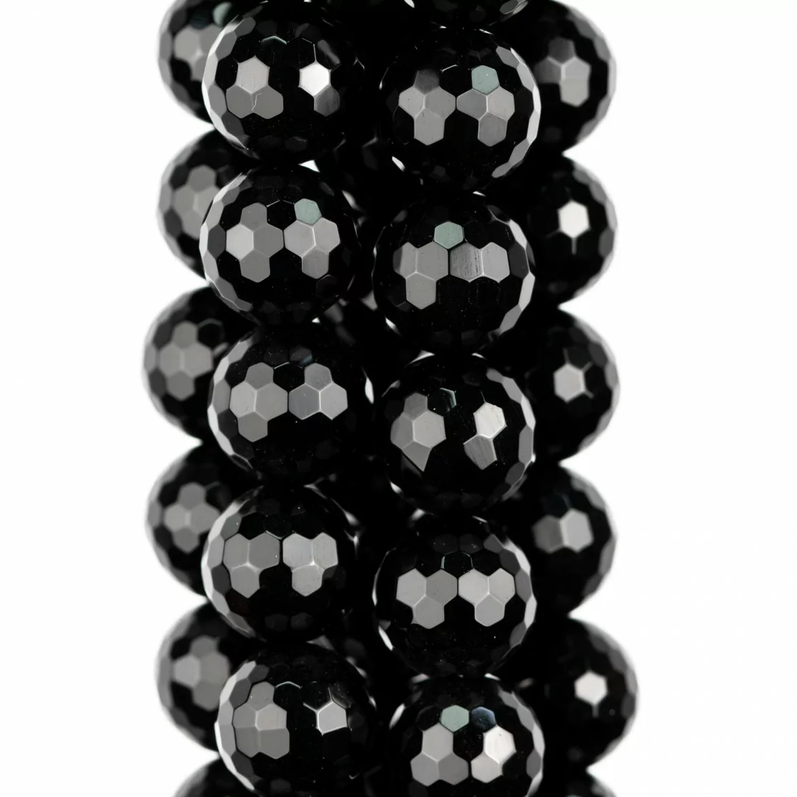 Cristallo Nero Perlina Tonda Sfaccettata 18mm-CRISTALLO NERO | Worldofjewel.com