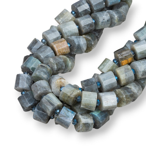 Prisme Cylindre Labradorite Grise Facette 12x9mm