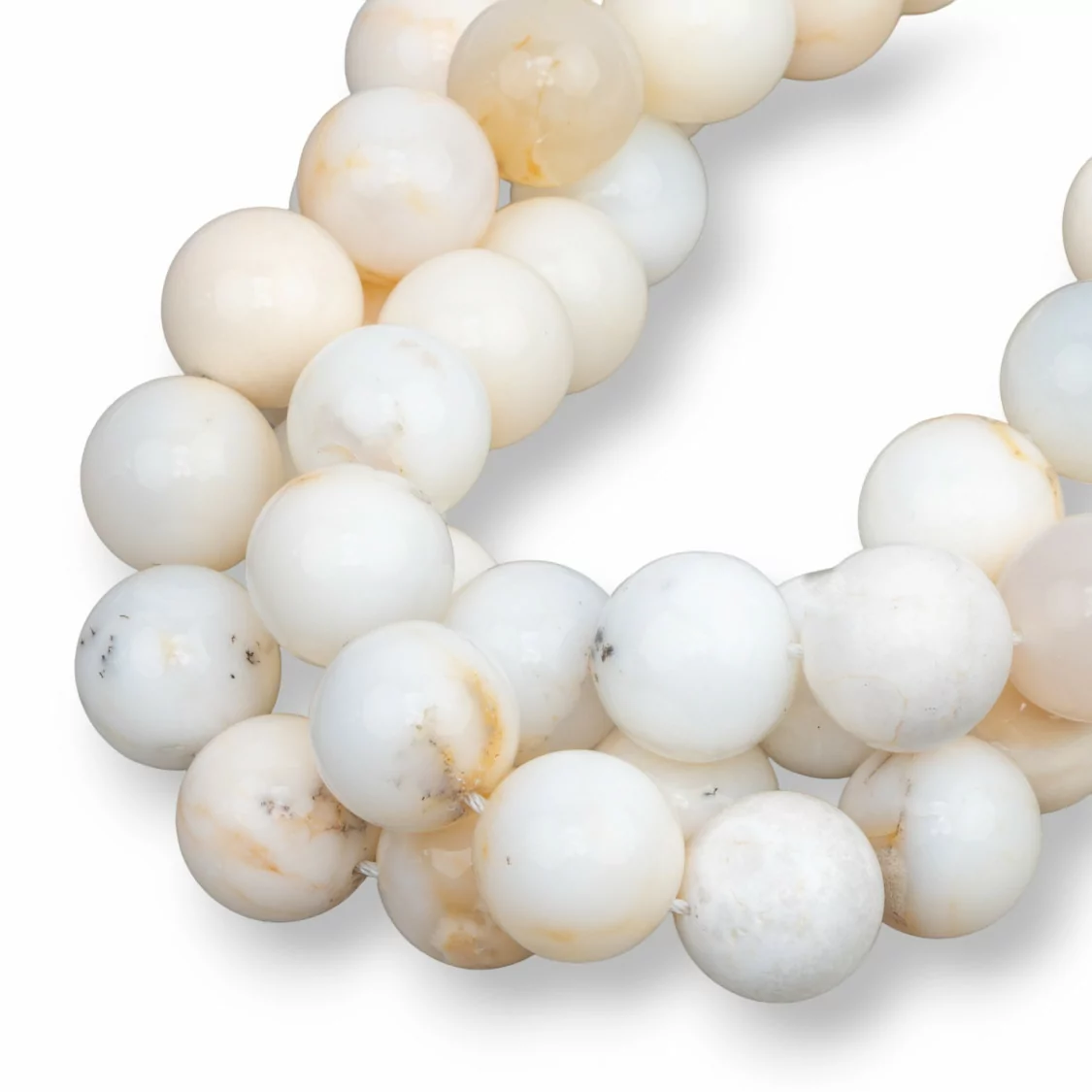 Opale Bianco Tondo Liscio 15mm-OPALE BIANCO | Worldofjewel.com