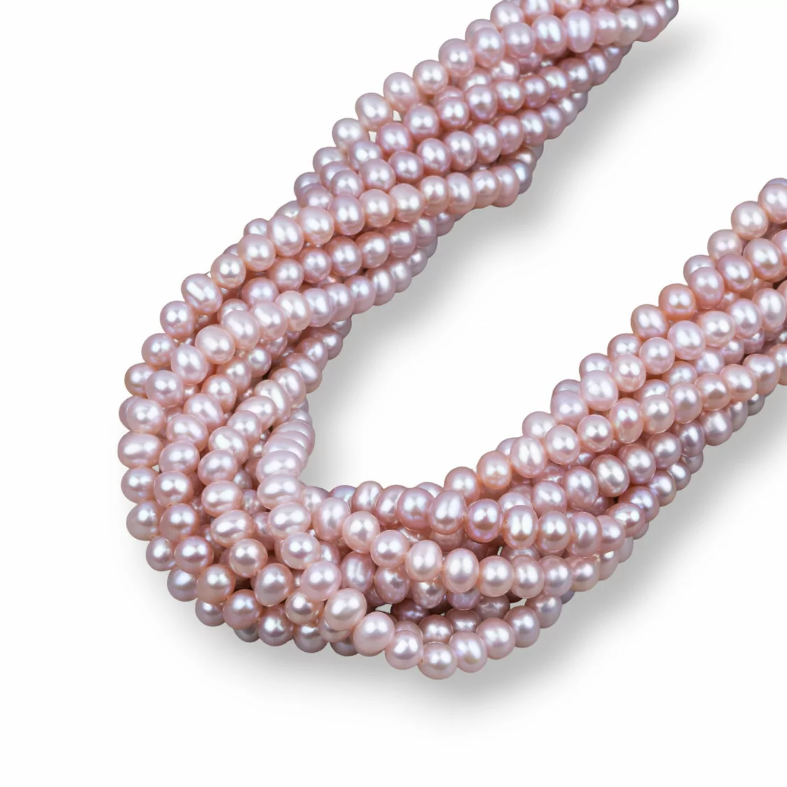 Perle Di Fiume Tondo 4,5-5mm Lungo Lilla-LINEA ALTA | Worldofjewel.com