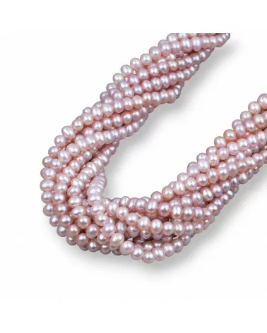 Perle Di Fiume Tondo 4,5-5mm Lungo Lilla-LINEA ALTA | Worldofjewel.com