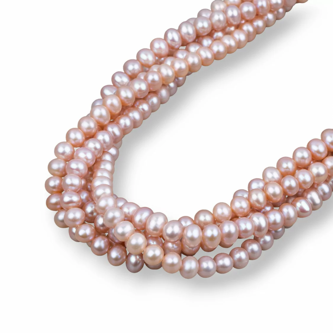 Perle Di Fiume Tondo 5,0-5,5mm Rosa-LINEA ALTA | Worldofjewel.com