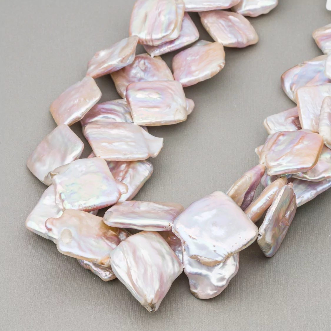 Perle Di Fiume Piatte Rombo (YBG) Lilla 60-70gr-PERLE SCARAMAZZE PIATTE | Worldofjewel.com