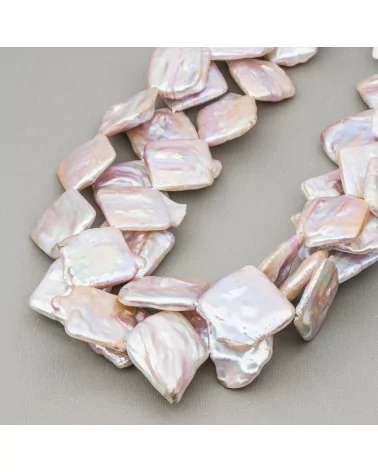 Perle Di Fiume Piatte Rombo (YBG) Lilla 70-80gr-PERLE SCARAMAZZE PIATTE | Worldofjewel.com