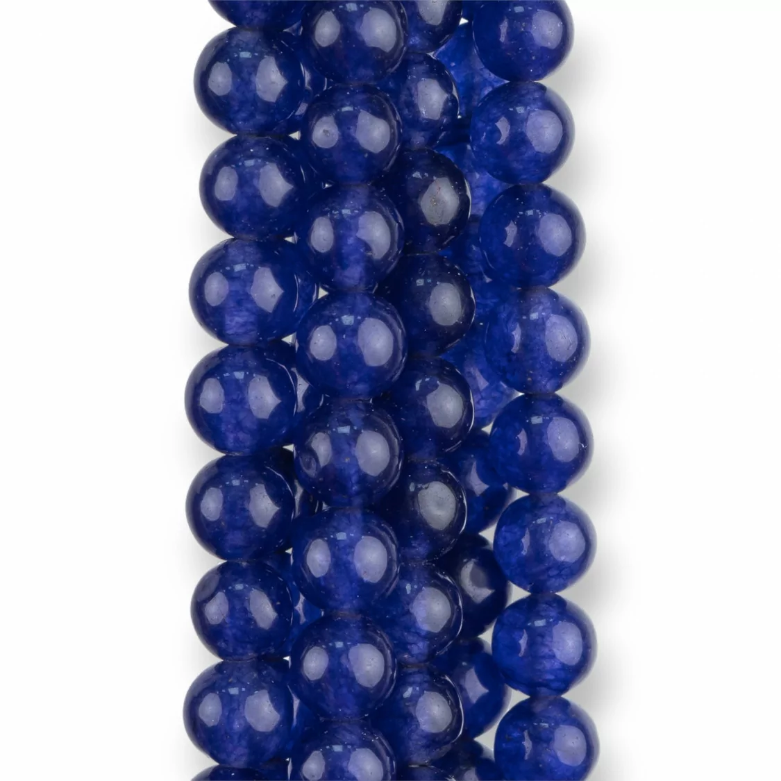 Giada Giadeite Colorata Linea Economica Tondo Liscio 6mm Blu Scuro-LISCIO 6mm | Worldofjewel.com