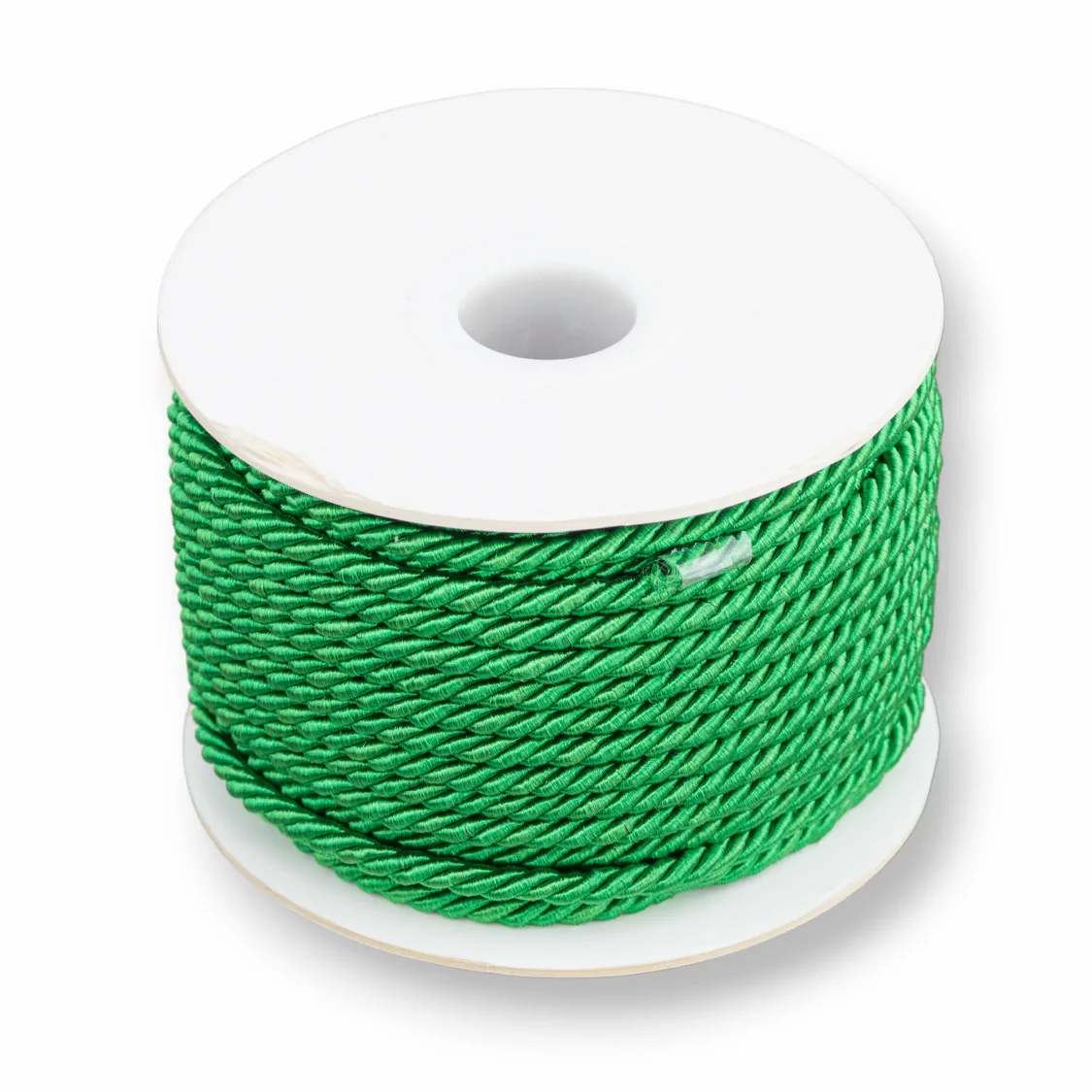 Cordoncino Filo Intrecciato Milanese 3mm 20 Metri Verde-CORDONE INTRECCIATO | Worldofjewel.com