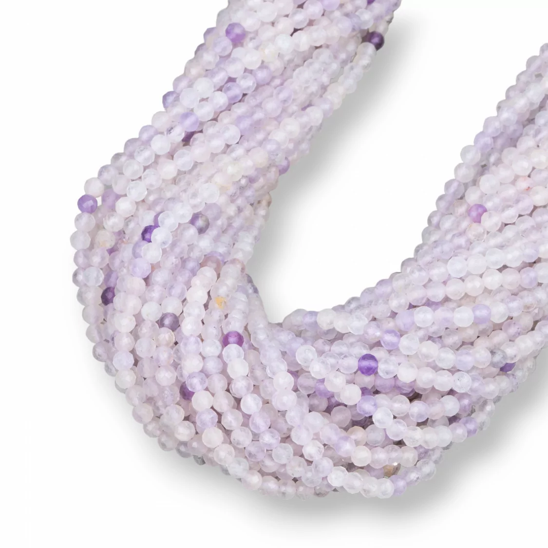 Ametista Lavanda Grezzo Perlina Tonda Sfaccettata Diamond Cut 3,2mm-AMETISTA CLASSICA | Worldofjewel.com