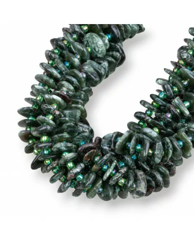 Granato Verde Rondelle Sasso Irregolare Burattato 8-11mm-GRANATO | Worldofjewel.com