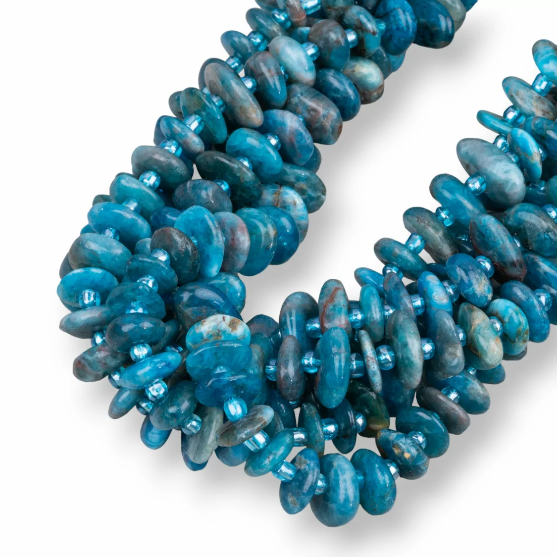 Apatite Rondelle Sasso Irregolare Burattato 8-11mm-APATITE | Worldofjewel.com