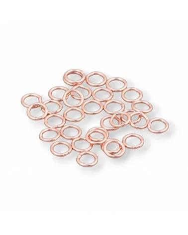 Contromaglia Anellini Di Argento 925 Saldati 5mm Filo 0,7mm 5gr Oro Rosa-ANELLINI SALDATI | Worldofjewel.com