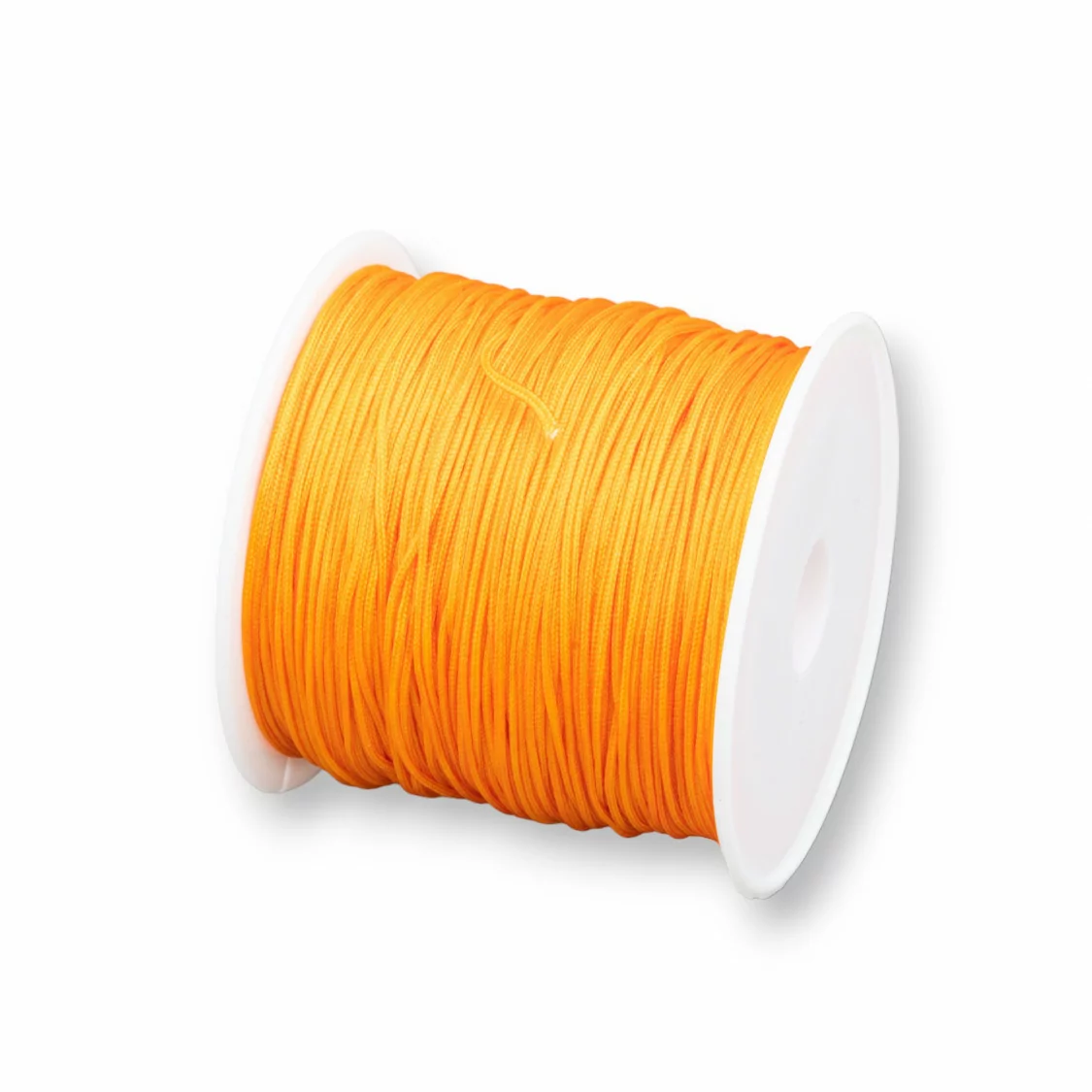 Filo Nylon Gioielli Chinese Knotting Cord 0,8mm 40 Metri Arancio-CHINESE KNOTTING CORD | Worldofjewel.com