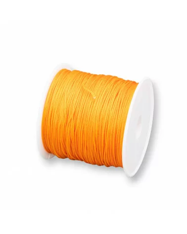 Filo Nylon Gioielli Chinese Knotting Cord 0,8mm 40 Metri Arancio-CHINESE KNOTTING CORD | Worldofjewel.com