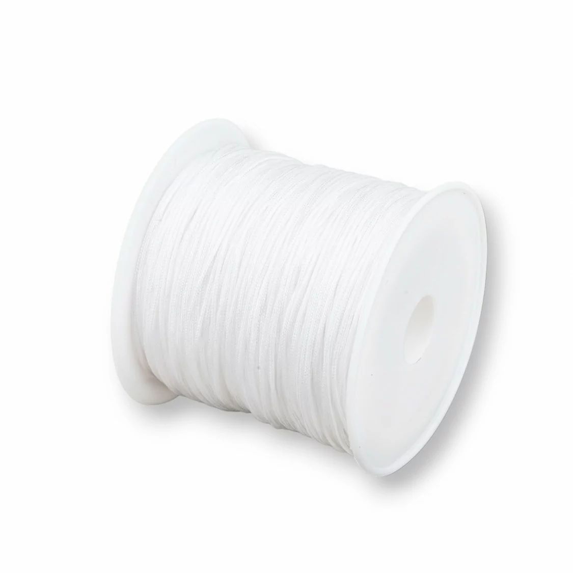 Filo Nylon Gioielli Chinese Knotting Cord 0,8mm 40 Metri Bianco-CHINESE KNOTTING CORD | Worldofjewel.com