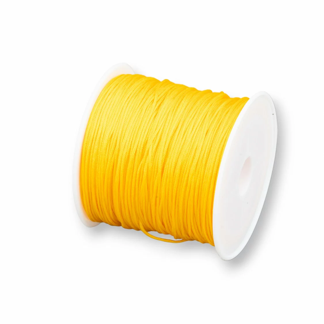 Filo Nylon Gioielli Chinese Knotting Cord 0,8mm 40 Metri Giallo-CHINESE KNOTTING CORD | Worldofjewel.com