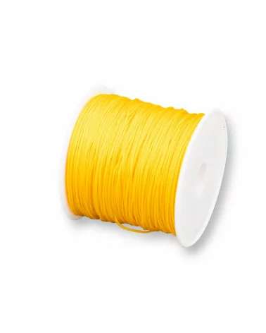 Filo Nylon Gioielli Chinese Knotting Cord 0,8mm 40 Metri Giallo-CHINESE KNOTTING CORD | Worldofjewel.com