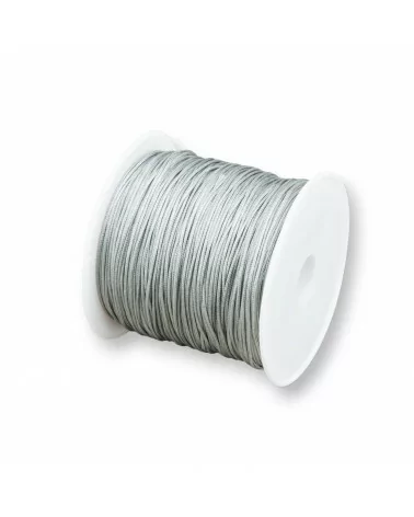 Filo Nylon Gioielli Chinese Knotting Cord 0,8mm 40 Metri Grigio-CHINESE KNOTTING CORD | Worldofjewel.com