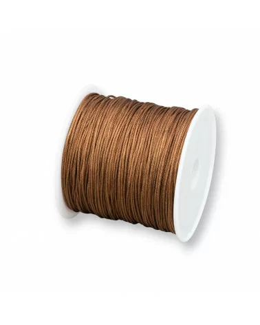 Filo Nylon Gioielli Chinese Knotting Cord 0,8mm 40 Metri Marrone-CHINESE KNOTTING CORD | Worldofjewel.com