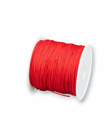 Filo Nylon Gioielli Chinese Knotting Cord 0,8mm 40 Metri Rosso-CHINESE KNOTTING CORD | Worldofjewel.com