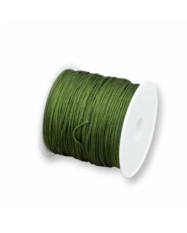 Filo Nylon Gioielli Chinese Knotting Cord 0,8mm 40 Metri Verde Bosco-CHINESE KNOTTING CORD | Worldofjewel.com