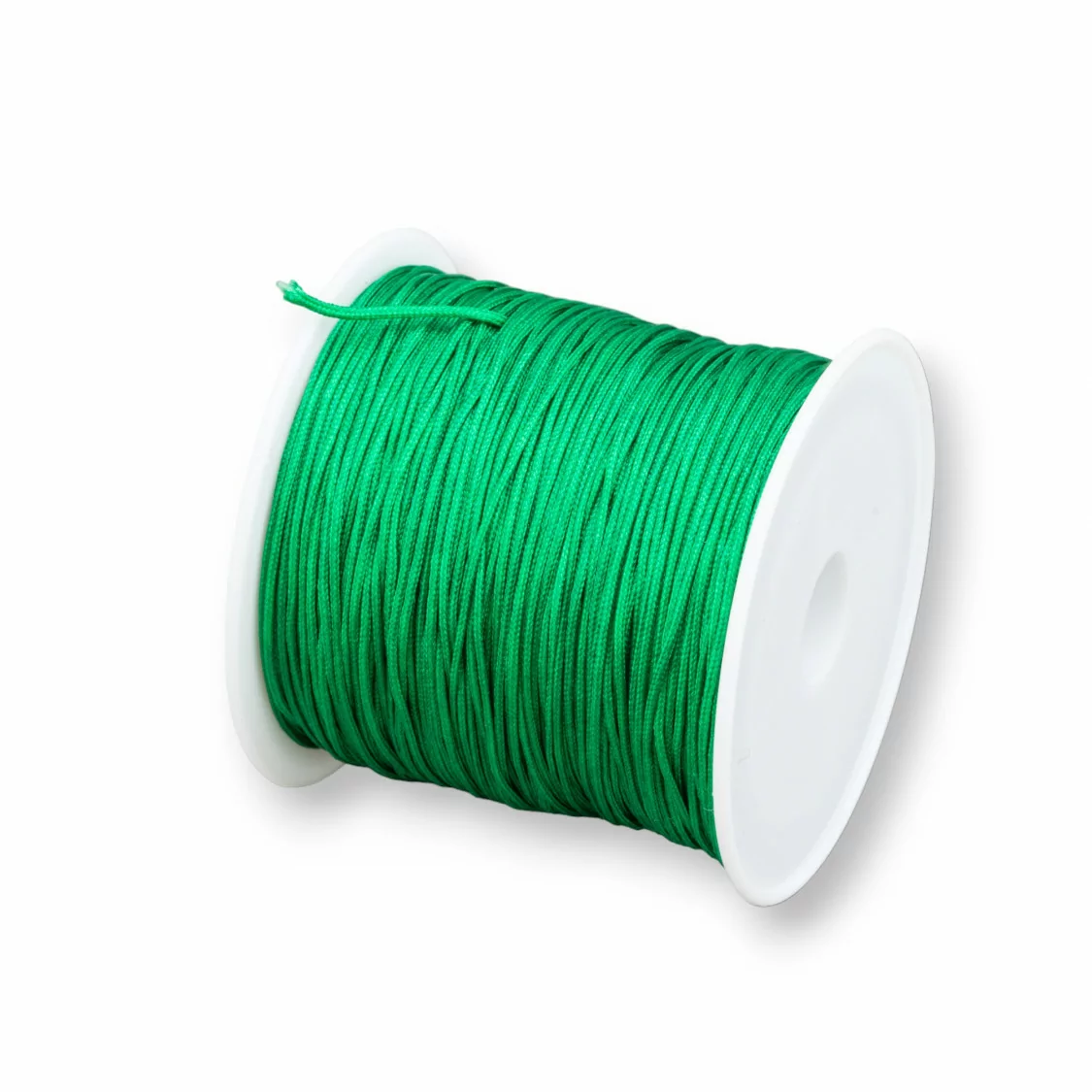 Filo Nylon Gioielli Chinese Knotting Cord 0,8mm 40 Metri Verde Chiaro-CHINESE KNOTTING CORD | Worldofjewel.com